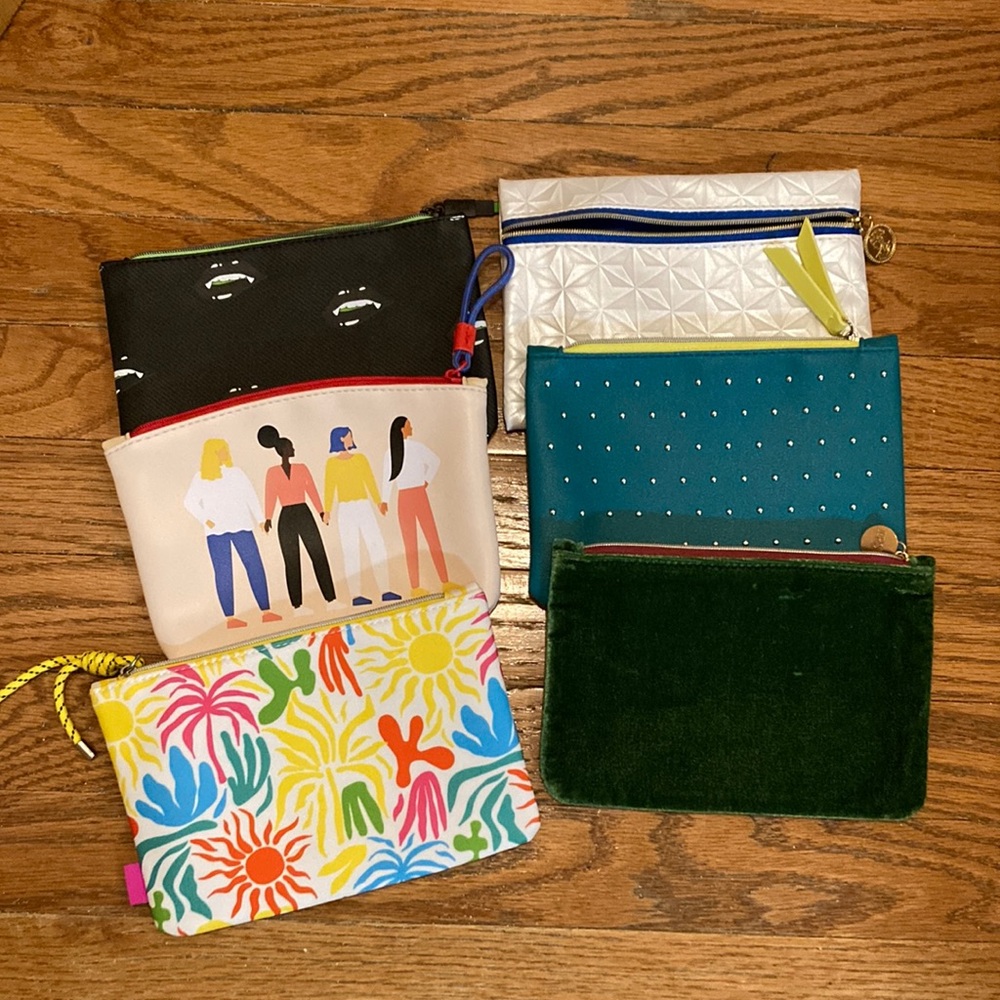 ipsy Colorful Cosmetic Bags Set